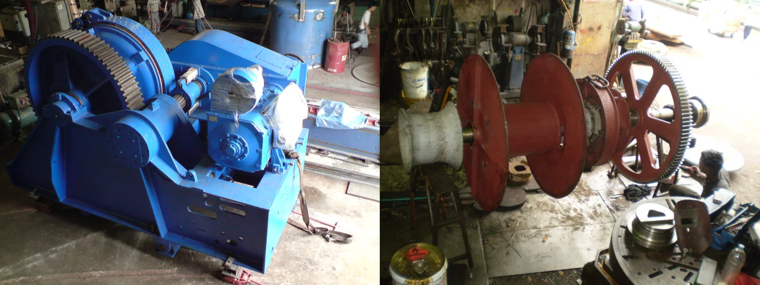 Anchor winch equipment