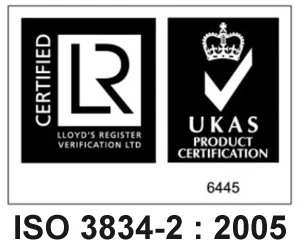 Lloyd's Register ISO 3834-2:2005 certification