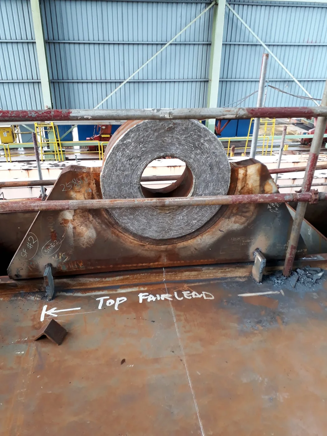 Fairlead machining