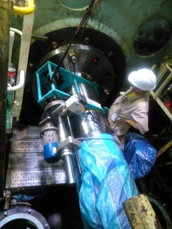 Shaft-flange work